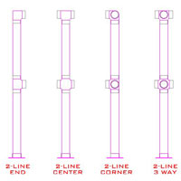 Standard Two-Level Plaza Rail