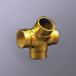 Flush Side Outlet Tee Railing Coupler